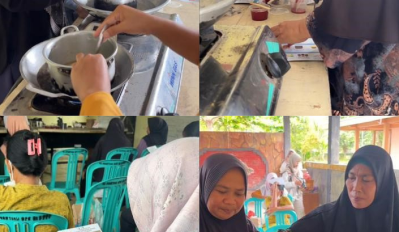 Sosialisasi Pembuatan Lilin Aroma Terapi dan Briket dari Limbah oleh KKN-PPM UGM untuk Ibu-ibu PKK