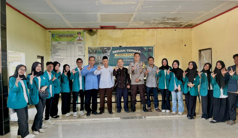 SERAH TERIMA PESERTA KKP 2025 UNIVERSITAS ISLAM NEGERI MATARAM DESA LEMBAR